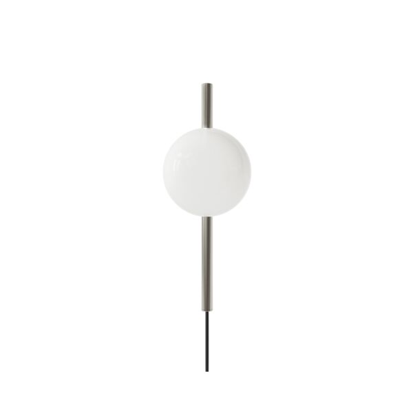 Applique Singola Ovoidale in Acciaio Inox
