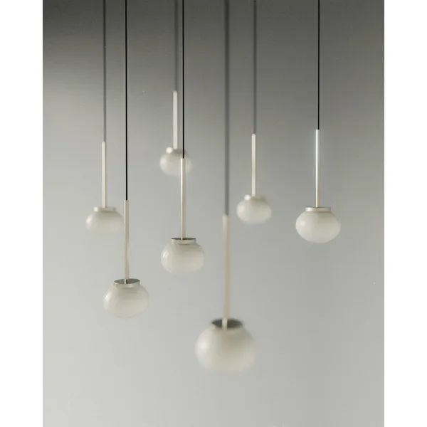 Ovoid Pendelleuchte Edelstahl
