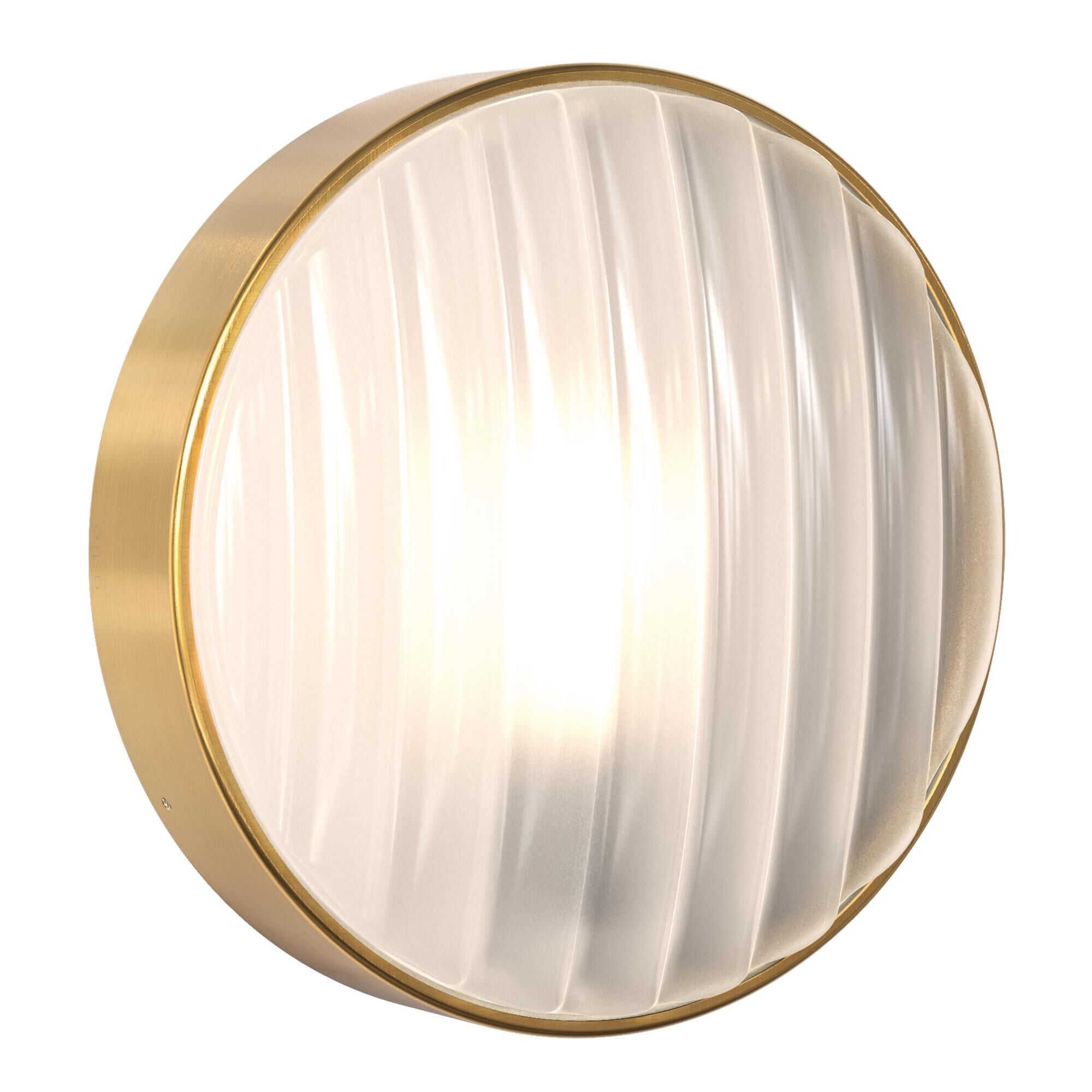 Montreal Wandlampe Ø30 Gebürstet Messing