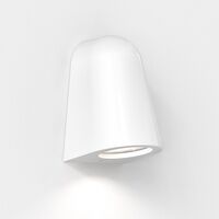 Mast Wandlampe, Hochglanz Weiß