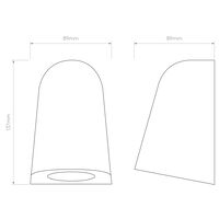 Applique Mast Light Gloss Glaze Black