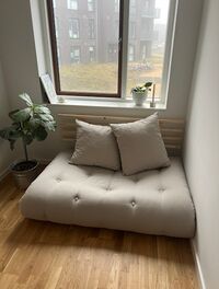 Shin Sano Sofa Clear Lacquered Pine/747 Beige
