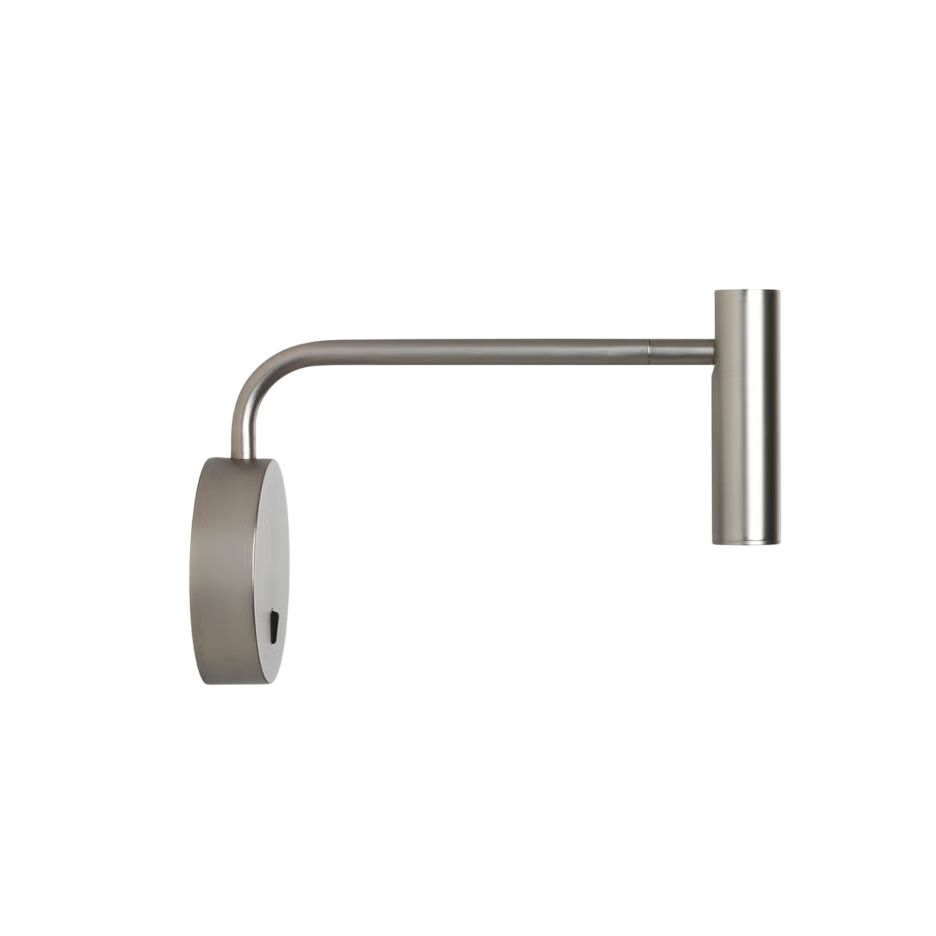 Enna Wandlampe mit LED, Matt Nickel