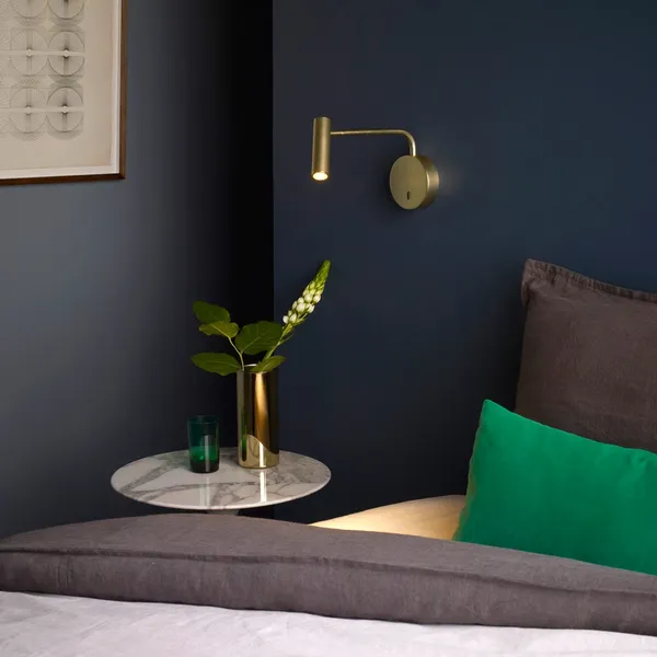 Enna Wall Lamp WITH LED Matt Nickel