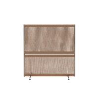 Anto Room Divider Wide Steel/ Brown