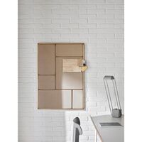 Nouveau Pin Notice Board Medium Messing/ Canvas