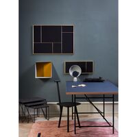 Nouveau Pin Notice Board Medium Messing/ Canvas