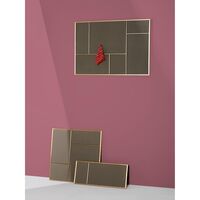Nouveau Pin Notice Board Medium Messing/ Canvas