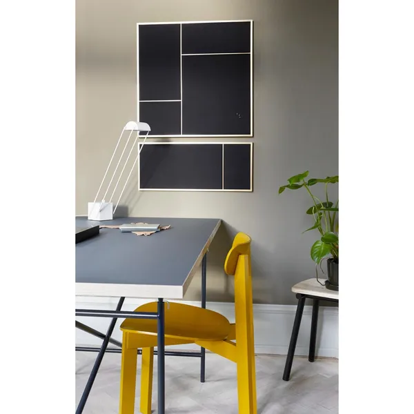 Nouveau Pin Notice Board Large Brass/Canvas