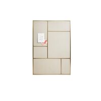 Nouveau Pin Notice Board Large Brass/Canvas
