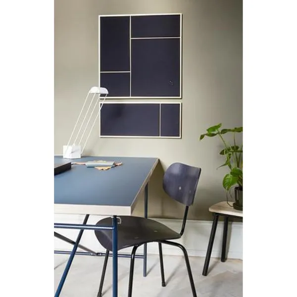 Nouveau Pin Notice Board Large Brass/Canvas