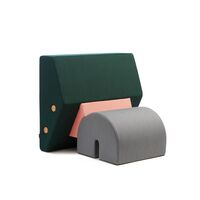 Keystone Armchair Green/ Pink/ Gray