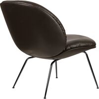 Beetle Soft Sessel Schwarz/ Glattleder