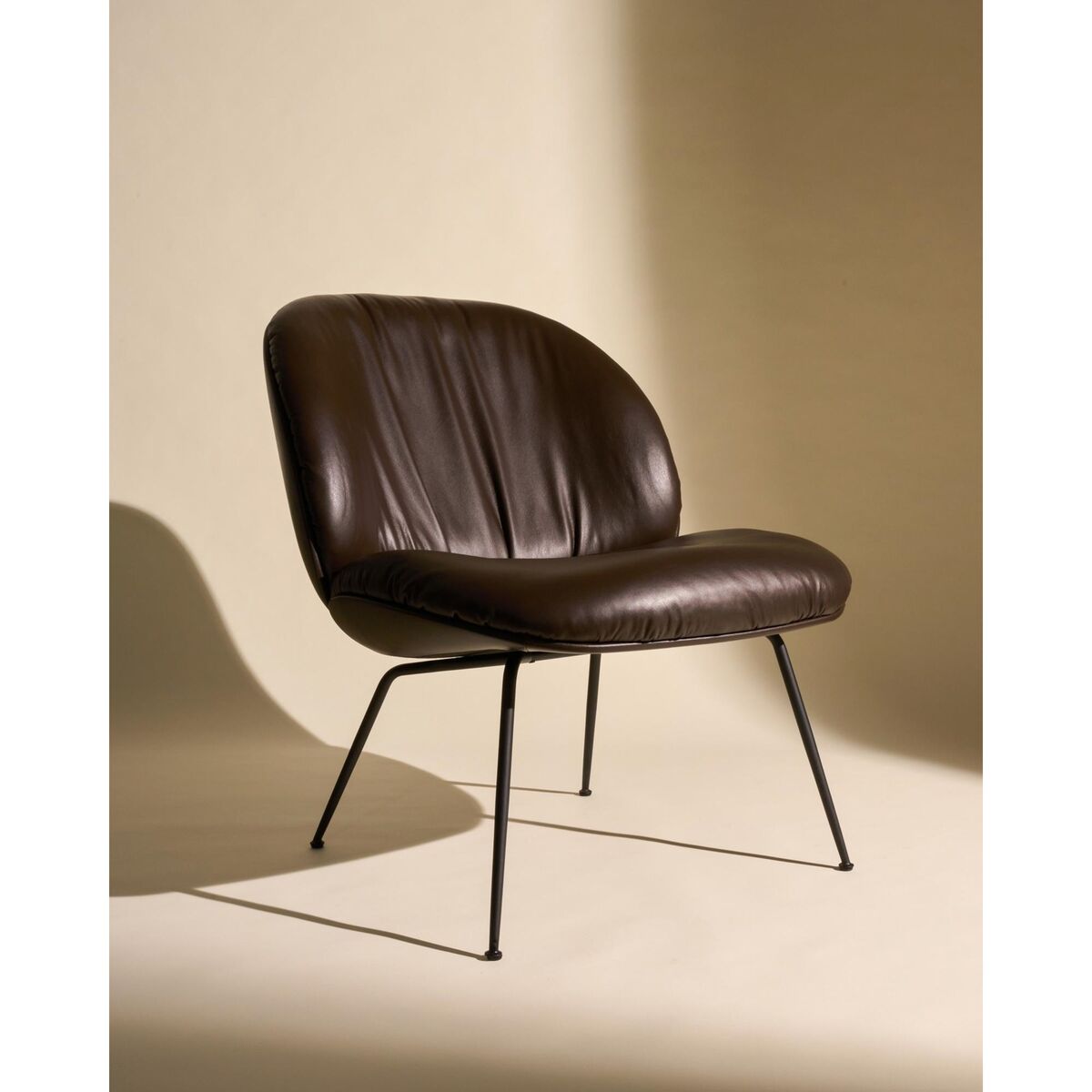Beetle Soft Sessel Schwarz/ Glattleder