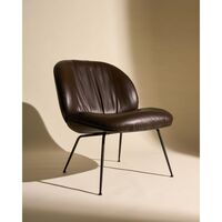 Beetle Soft Sessel Schwarz/ Glattleder