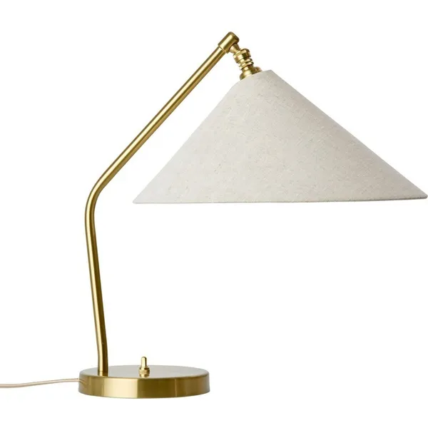 Gräshoppa Bordlampe Messing/Canvas