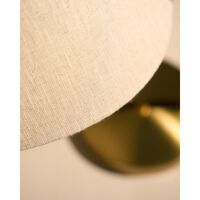 Gräshoppa Bordlampe Messing/Canvas
