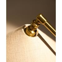 Gräshoppa Bordlampe Messing/Canvas