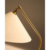 Gräshoppa Bordlampe Messing/Canvas