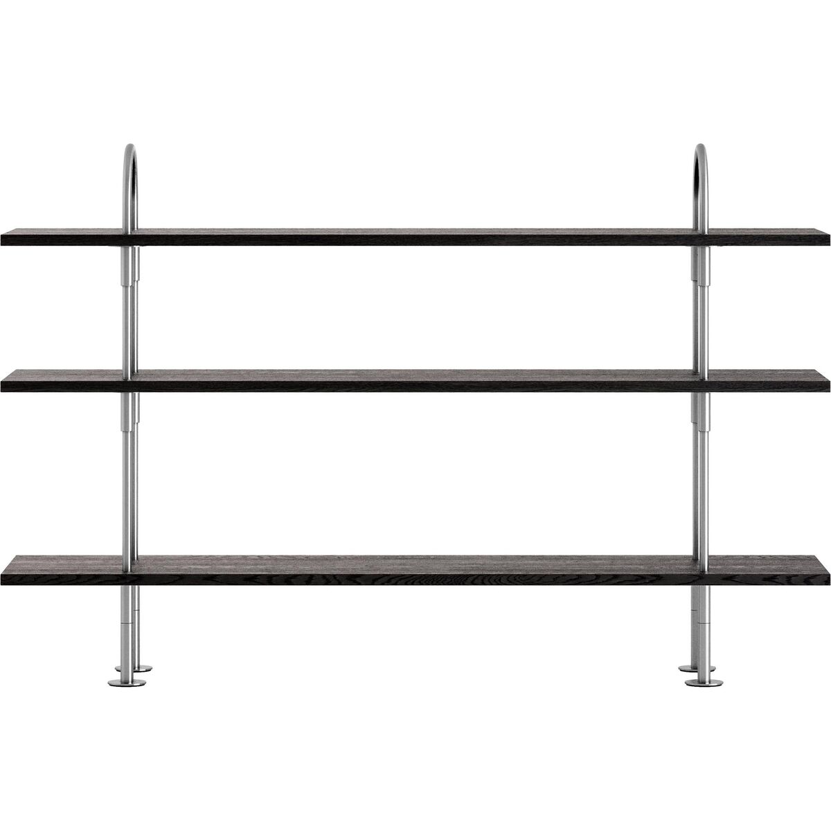Keen 160 Shelving System 3 Shelves Stainless Steel/Ash Veneer