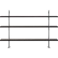Keen 160 Shelving System 3 Shelves Stainless Steel/Ash Veneer
