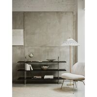Keen 160 Shelving System 3 Shelves Stainless Steel/Ash Veneer