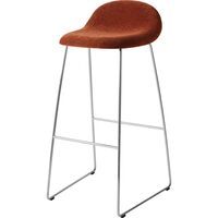 3D Barstol H75 Rustfri Stål/Belsuede Special Dedar 133