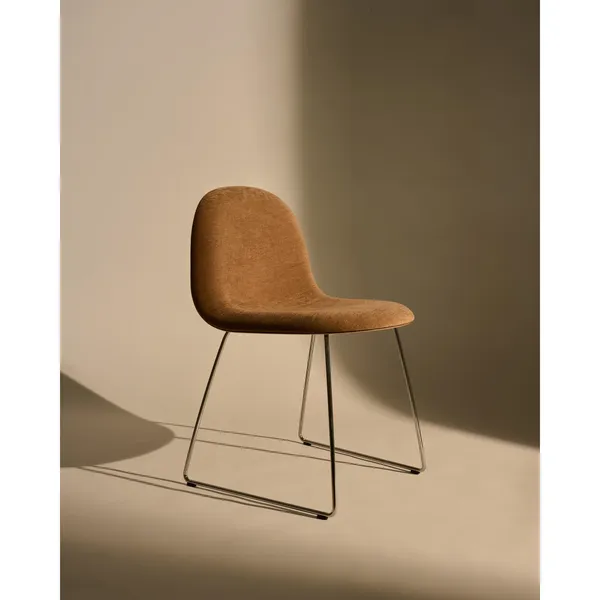 3D Dining Chair Stainless Steel/American Walnut/Belsuede Special Dedar 132