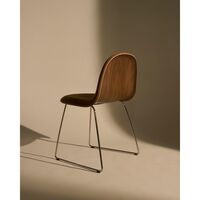 3D Spisestol Rustfritt Stål/amerikansk Valnøtt/Belsuede Spesial Dedar 132
