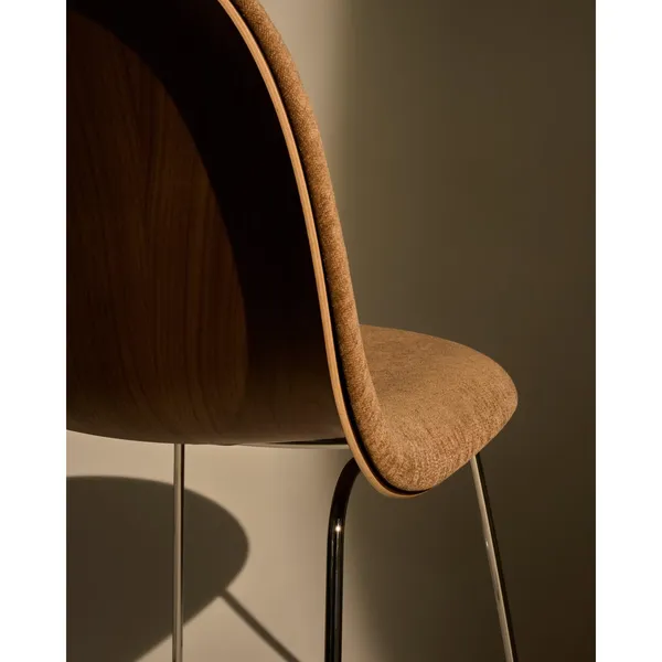 3D Dining Chair Stainless Steel/American Walnut/Belsuede Special Dedar 132