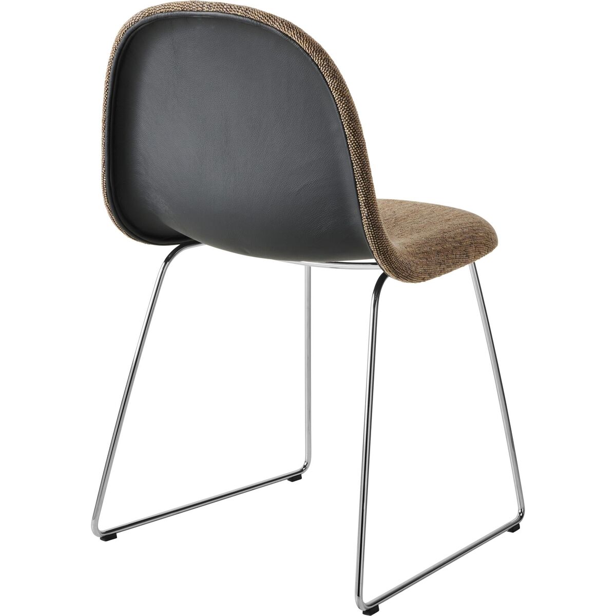 3D Spisebordsstol Rustfri Stål/Bouclé 005