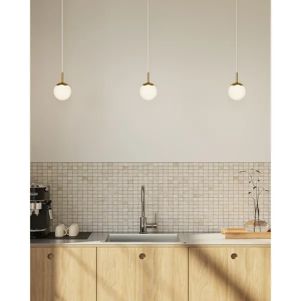 Decor Lebenskreis- Pendelleuchte Ø11 Weiß Leitung