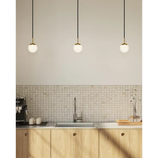 Decor Circle Of Life Pendant Ø11 Black Cord