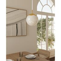 Decor Lebenskreis- Pendelleuchte Ø20 Weiß Leitung