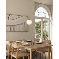 Suspension Cercle de Vie Decor Ø20 Câble Noir