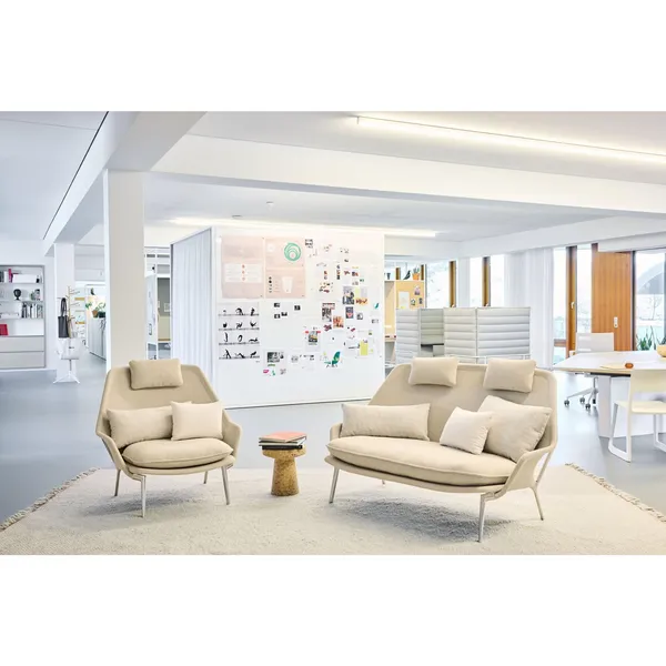 Slow Fauteuil Flocca 0650/ Beige 02/ Chroom