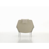 Slow Fauteuil Flocca 0650/ Beige 02/ Chroom