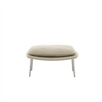 Slow Ottoman Flocca 0650/ Beige 02/ Cromo