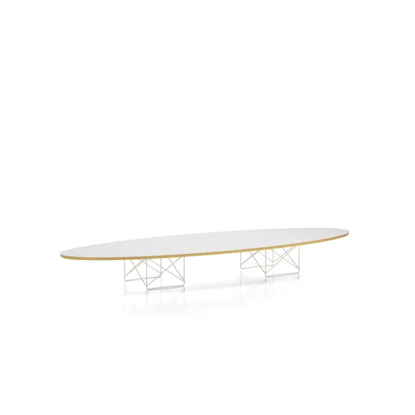Elliptical ETR Coffee Table White Laminate