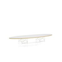 Elliptical ETR Coffee Table White Laminate