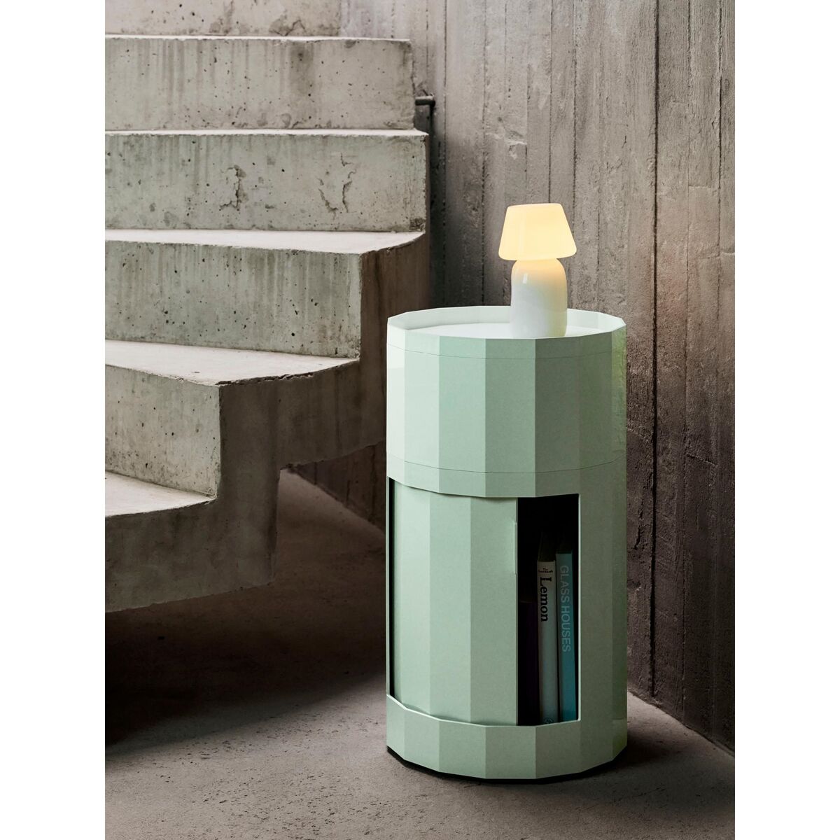 Facet 101 Mobiletto con Piedini/ruote Alto Borgogna