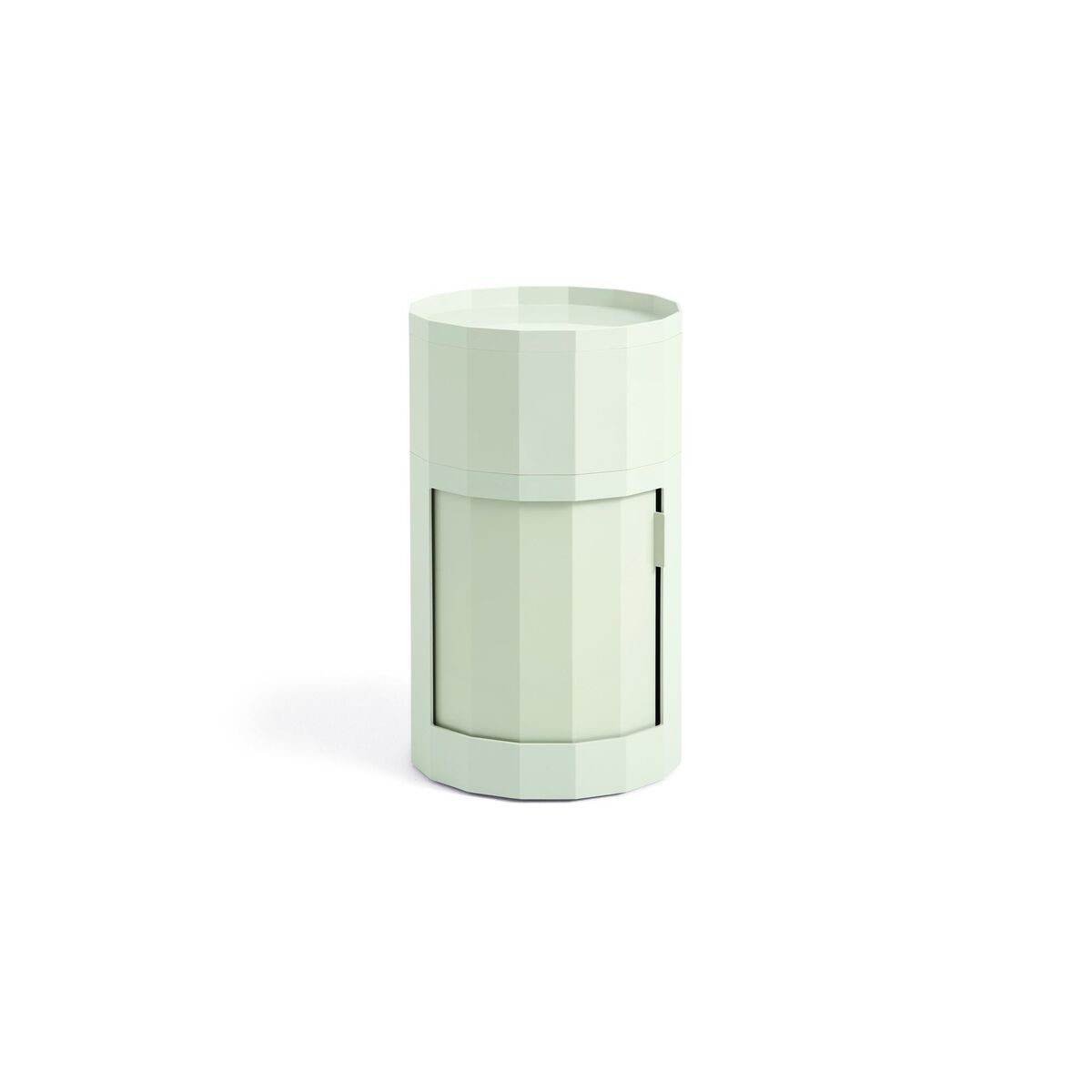 Facet 101 Mobiletto con Piedini/ruote Alto, Menta Morbida