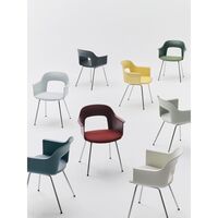 Layout 212 Spisebordsstol Med Armlæn Bordeaux/Sort/Eg