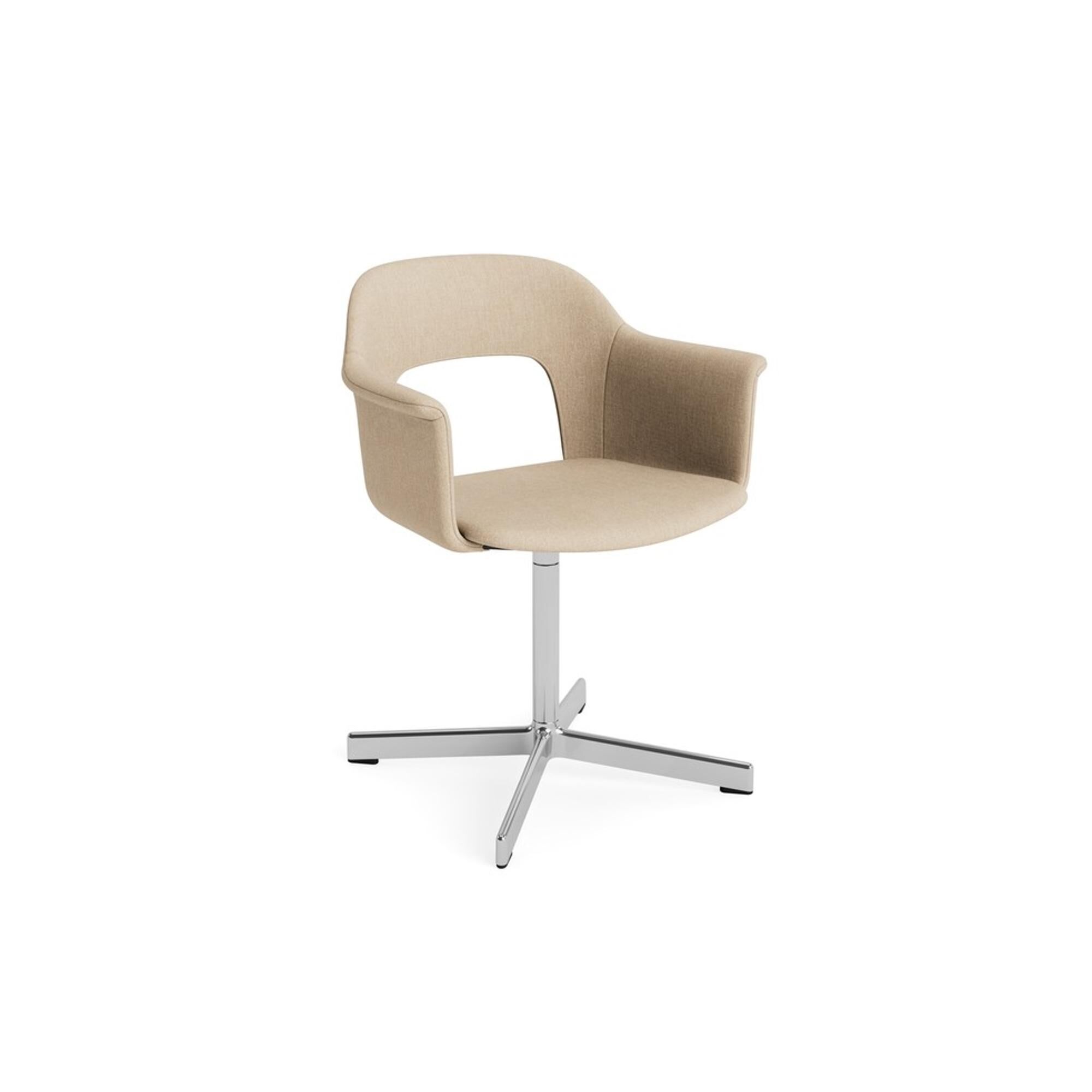 Layout 234 Spisestol med Armlener og Svingbar Metaphor 035/ Aluminium