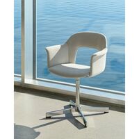 Layout 234 Dining Chair With Armrest & Swivel Metaphor 035/ Aluminum