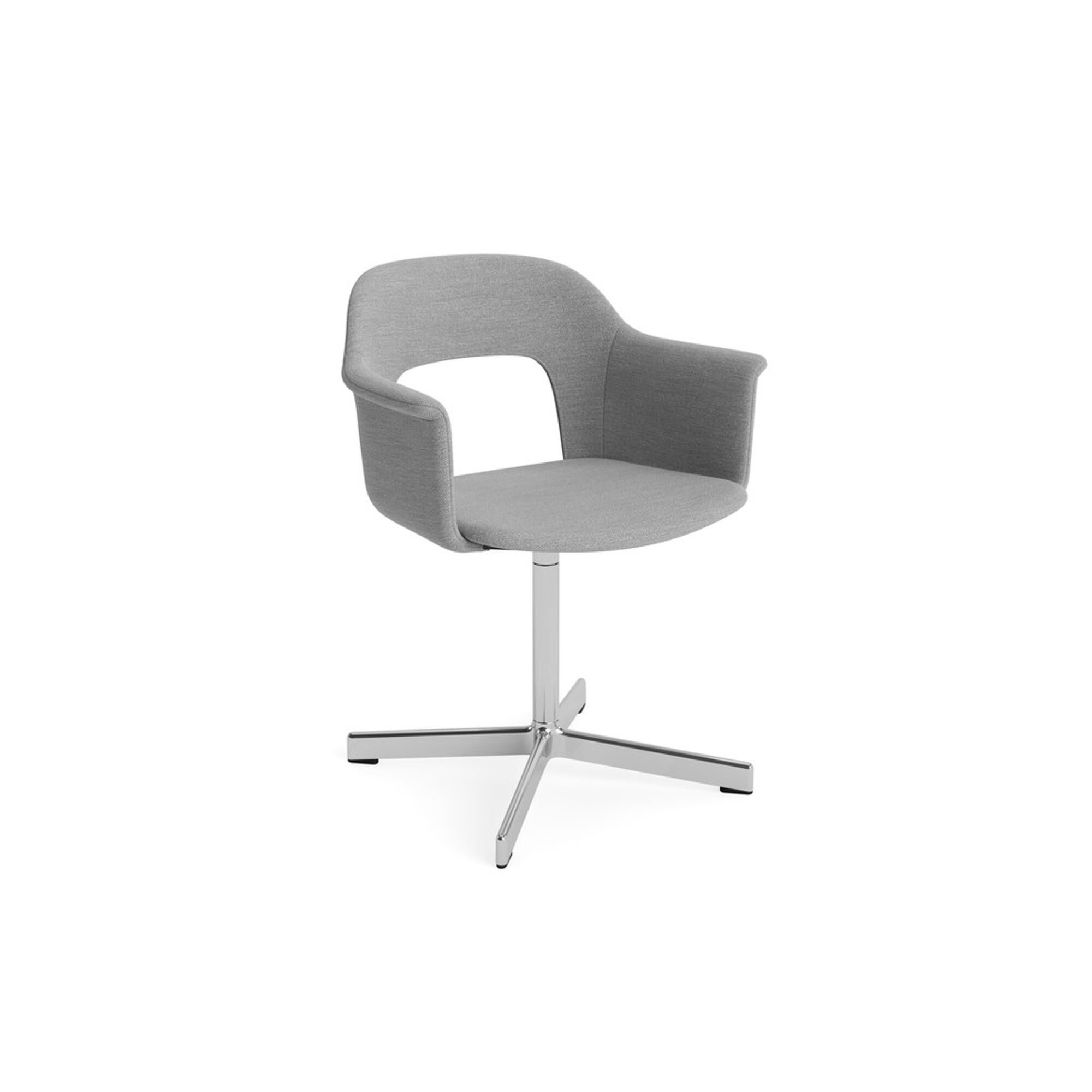 Layout 234 Spisestol med Armlener og Svingbar Modus 008/ Aluminium