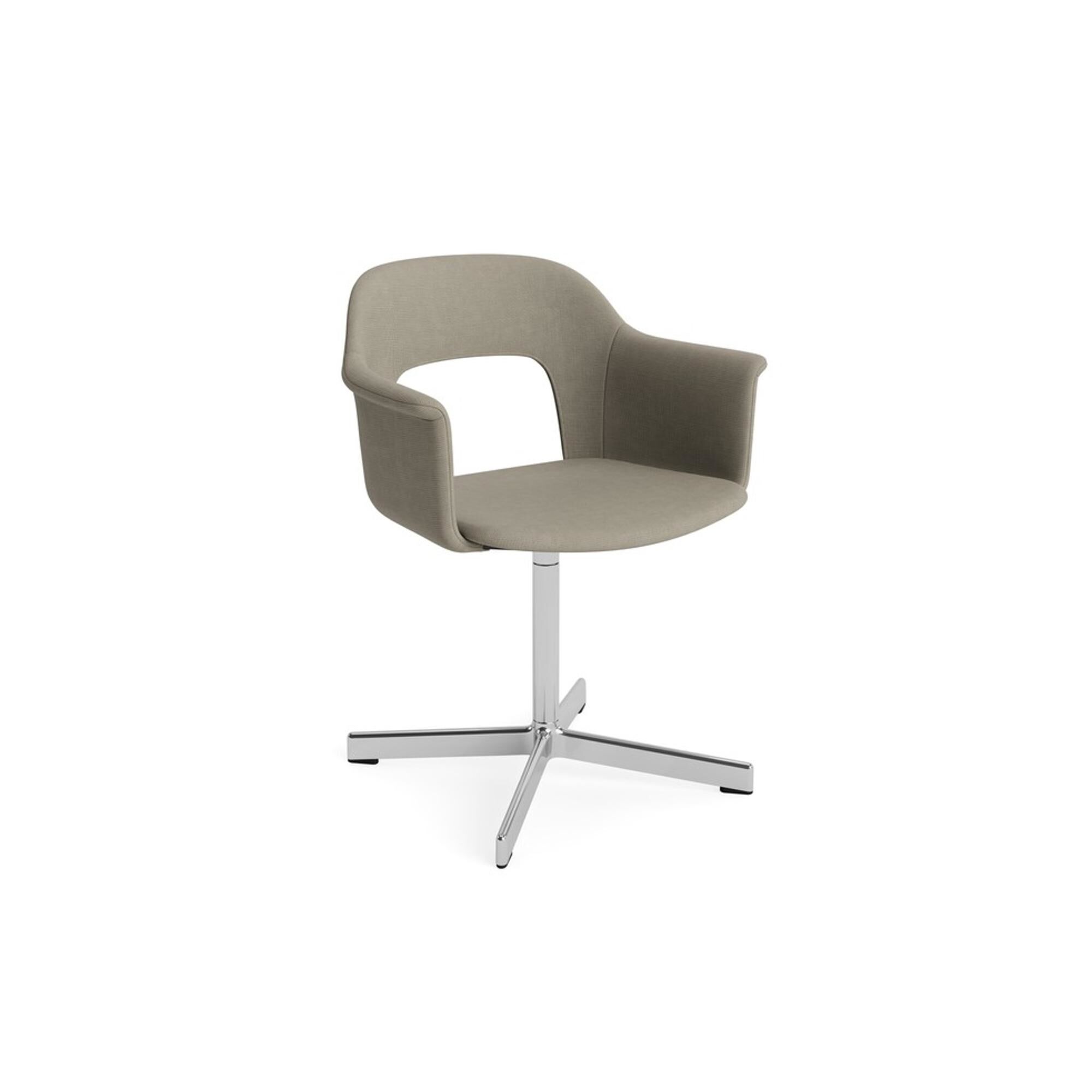 Layout 234 Spisestol med Armlener og Svingbar Naveli 133/ Aluminium