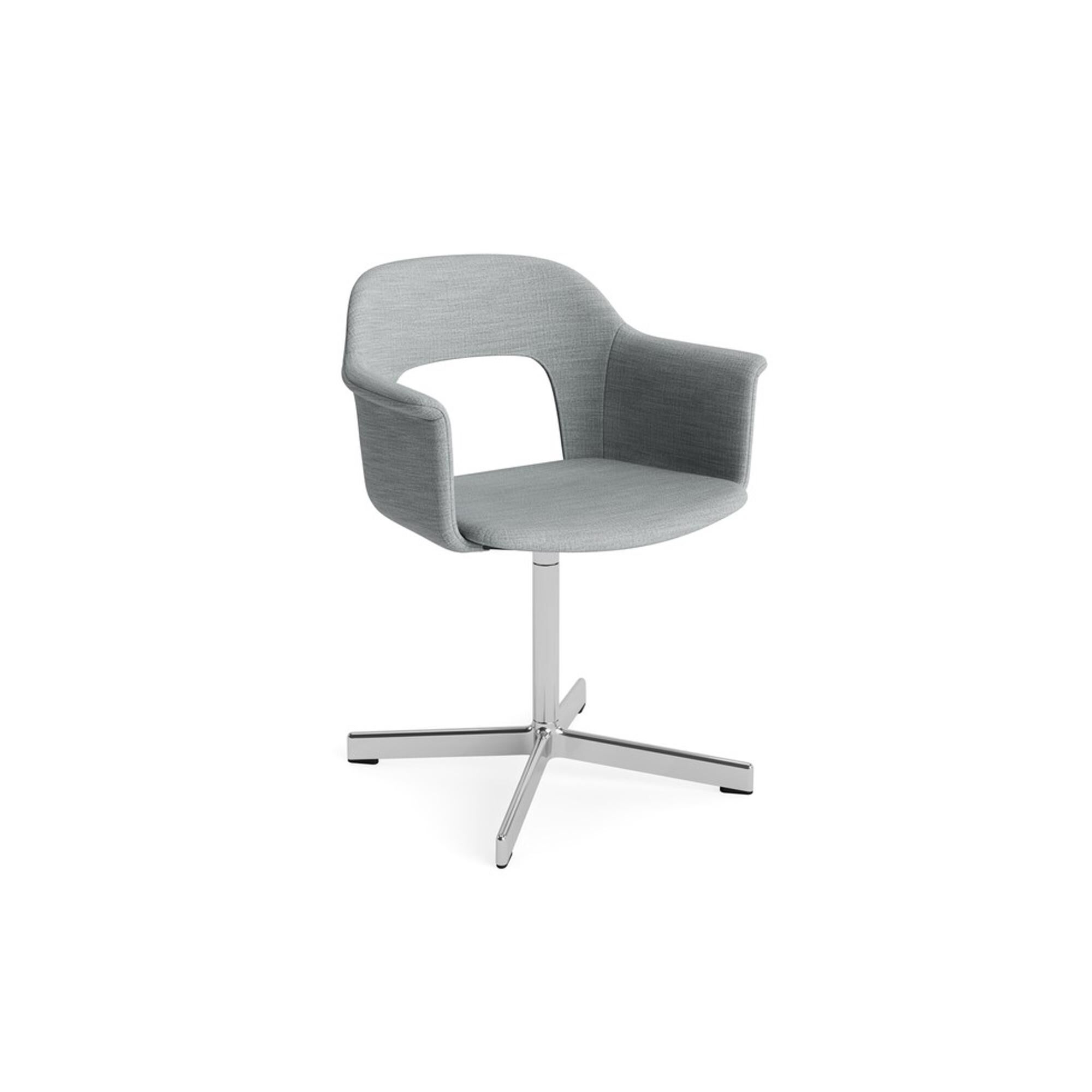 Layout 234 Spisestol med Armlener og Svingbar Remix 123/ Aluminium