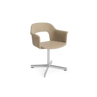 Layout 234 Dining Chair With Armrest & Swivel Turf Sand/ Aluminum