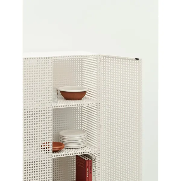 Perforated Cabinet Large Eggshell
